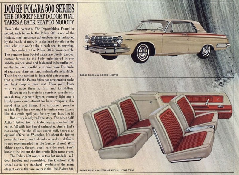 1963 Dodge Standard Size Brochure Page 9